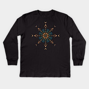 Mandala with Arrows 1 Kids Long Sleeve T-Shirt